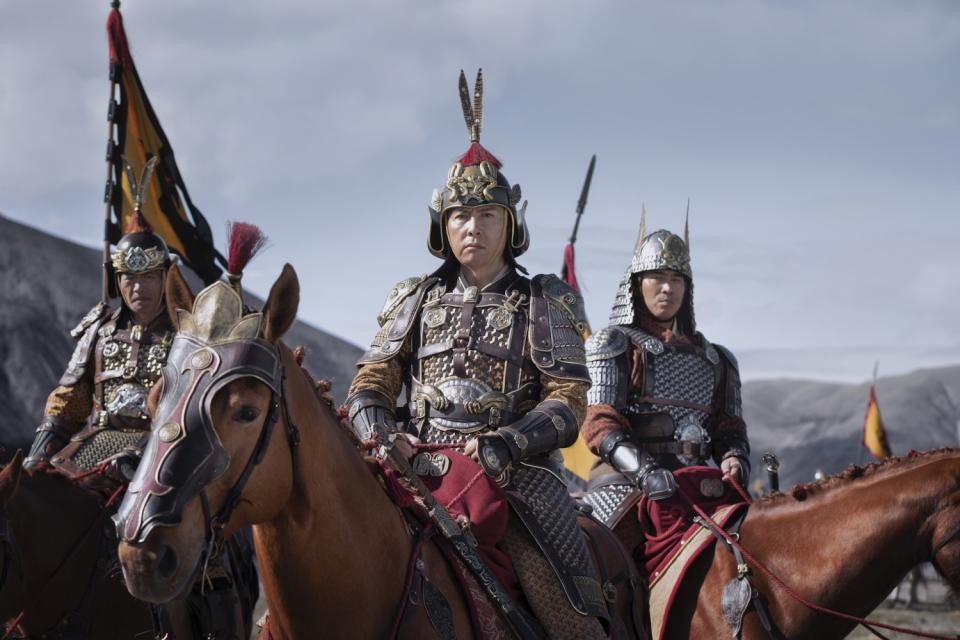 Donnie Yen in the movie "Mulan."
