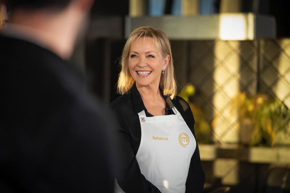 Rebecca Gibney on Celebrity MasterChef.