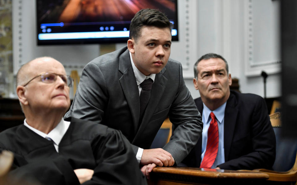 Image: Kyle Rittenhouse trial continues at the Kenosha County Courthouse (Sean Krajacic / Pool via Reuters)