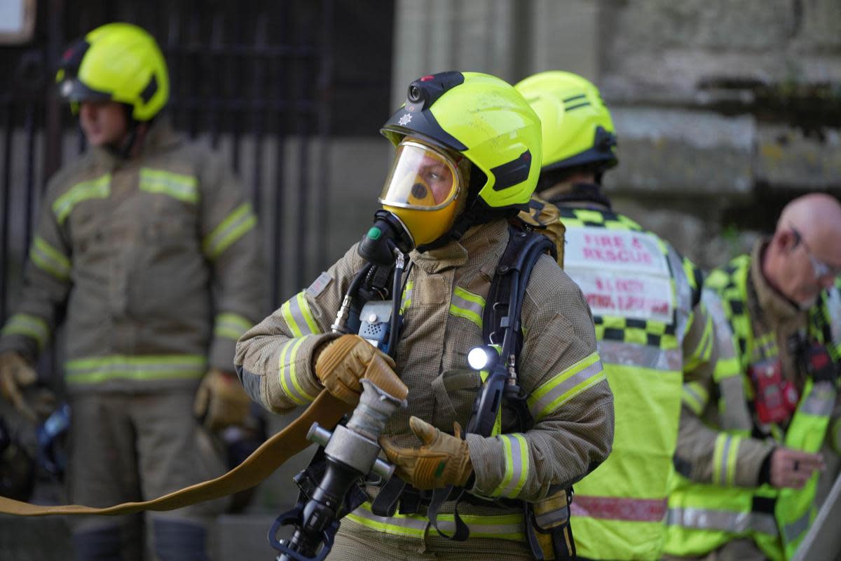 Fire crews were called to a block of flats in Haywards Heath following a kitchen fire <i>(Image: Sussex News and Pictures)</i>