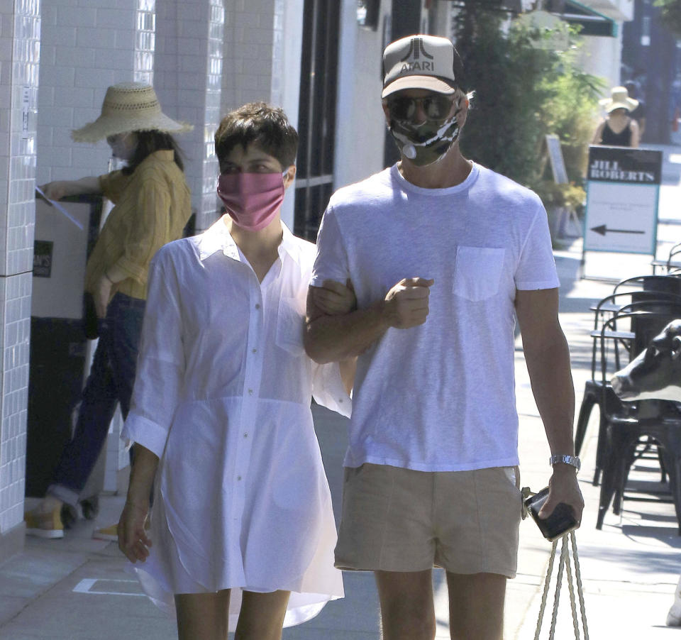 Selma Blair and Ron Carlson in Los Angeles on July 5.