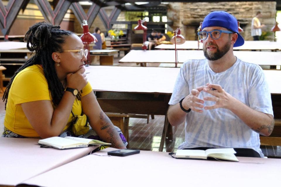 Amanda and Dan found kindred spirits in each other ("We're both nerds," Amanda said) as they teamed up for the Elimination Challenge in "Top Chef: Wisconsin" Episode 4.