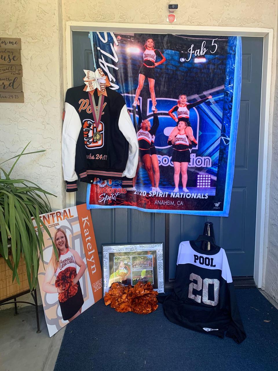 Darla Pool put this door together to show her daughter, Katelyn, who is a senior, how proud she is of her. (Photo: Darla Pool)