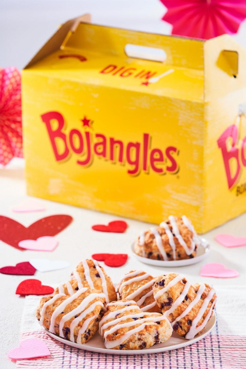 PHOTO: Heart-shaped Bo Berry biscuits from Bojangles for Valentine's Day. (Bojangles)