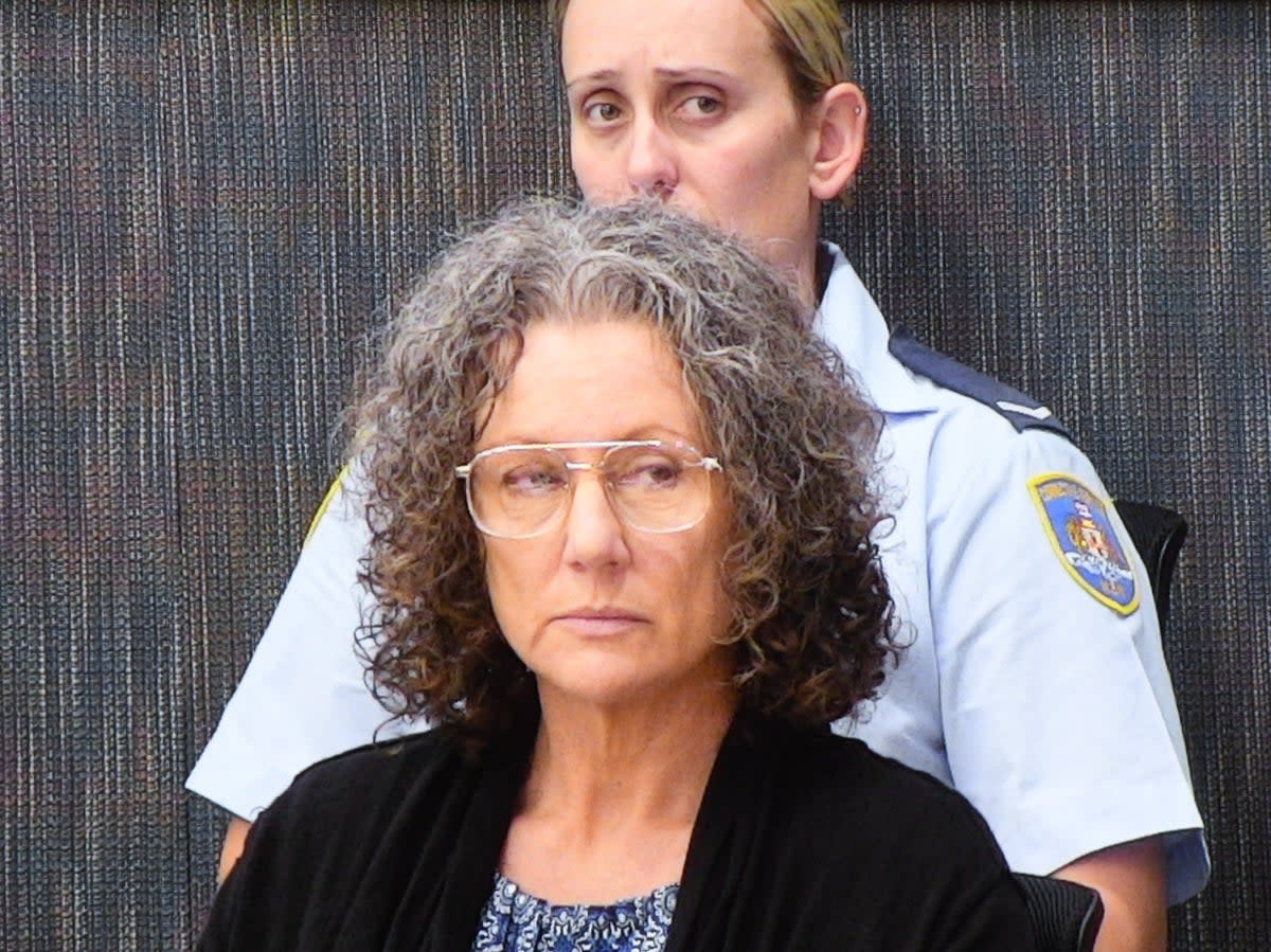 Kathleen Folbigg, pictured in 2019, who was convicted of killing her four children, has launched a petition for a pardon (Peter Rae/EPA)