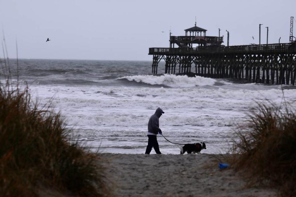 Myrtle Beach area residents prepare for a bad storm Tuesday morning, Jan. 9. Severe thunderstorm are expected in the afternoon. Schools have gone to virtual learning today.