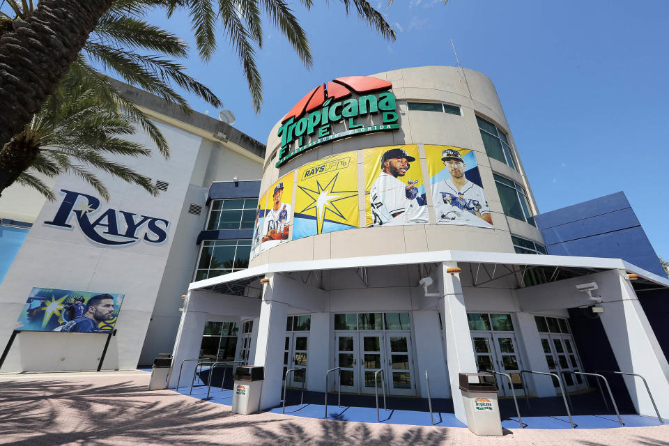 Tropicana Field in Tampa Bay (Mike Carlson / MLB Photos via Getty Images)