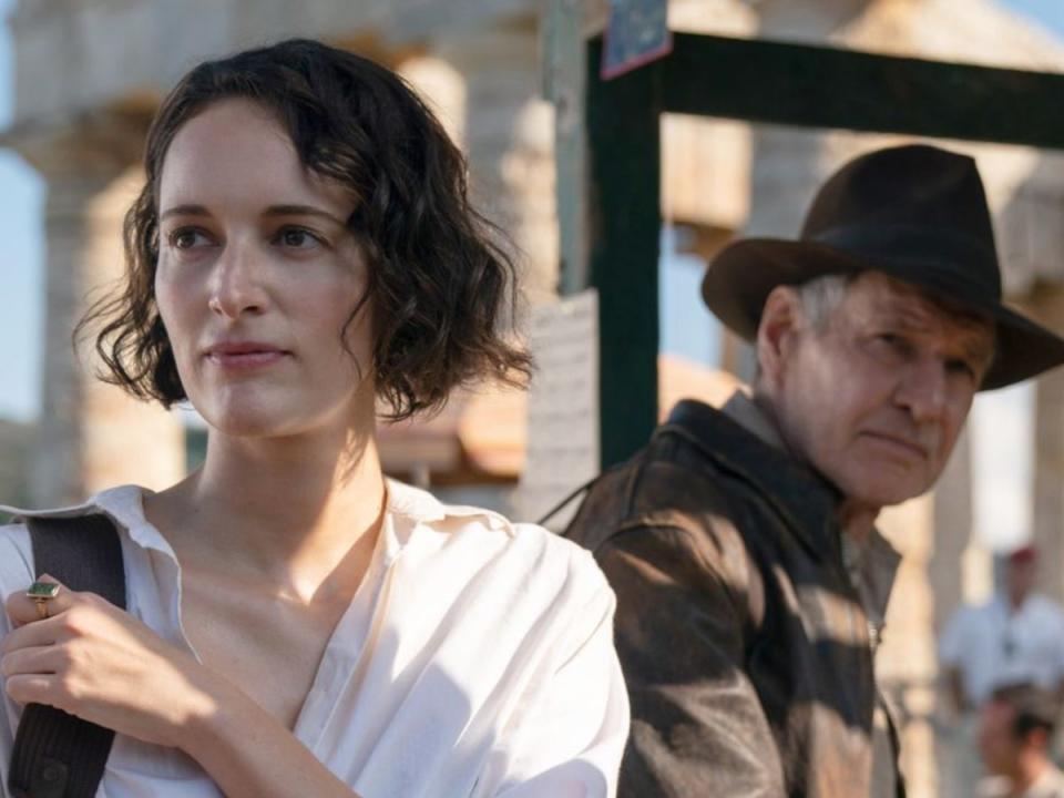 Phoebe Waller-Bridge and Harrison Ford in ‘Indiana Jones and the Dial of Destiny’ (Disney)