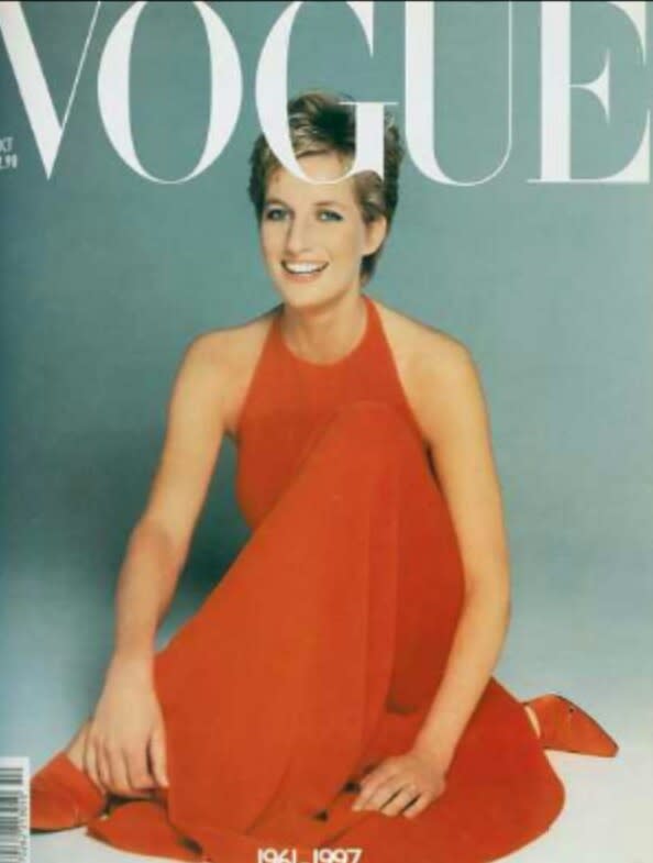 <p>Two months after her tragic death, Princess Diana posthumously covered the storied magazine. <i>(Photo: Vogue)</i></p>