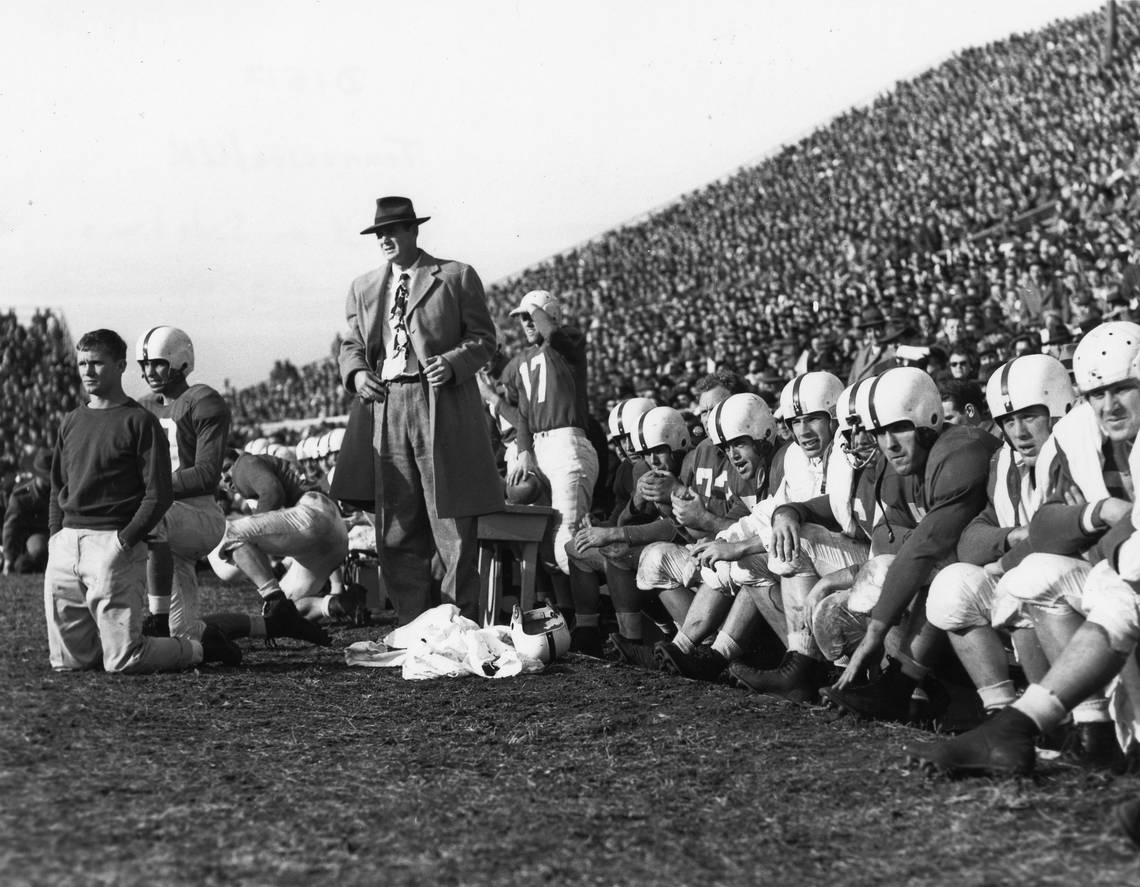 Coach Paul “Bear” Bryant led the 1949 Kentucky Wildcats to a 9-3 record and Orange Bowl berth.