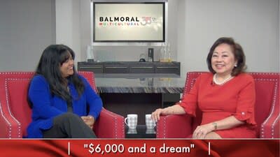 In the first episode, guest host Keka Dasgupta interviews Sharifa Khan, founder and CEO of Balmoral Multicultural Marketing, about her amazing journey as a pioneer in Canada's multicultural marketing field. "6000 dollars and a dream." (CNW Group/Balmoral Multicultural Marketing)