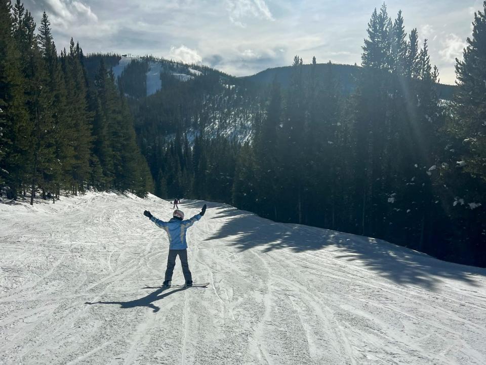 Insider's author on a slope at the Winter Park Resort.