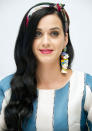 Katy Perry looked pretty with a peachy pink pout.<br><br>[Rex]