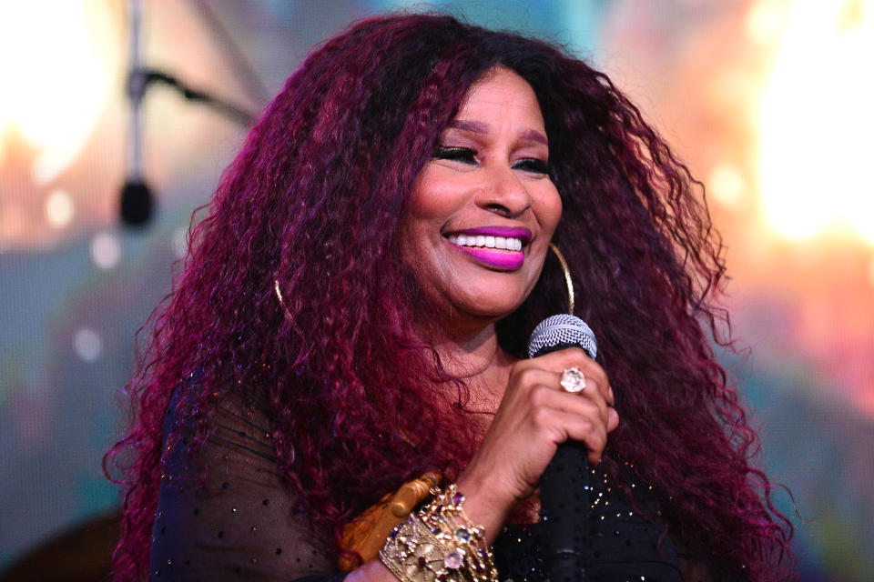 <p>Chaka Khan performed live on stage in Miami at the From Be Bop 2 Hip Hop dinner created by celebrity chefs Georgios Di Vogi of Georgios Santorini and Food Network star Jernard Wells.</p>