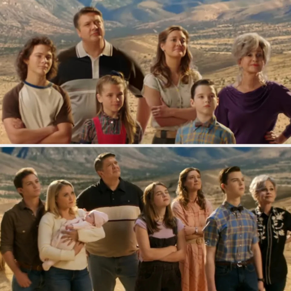 the Cooper family in Season 3 versus Season 7