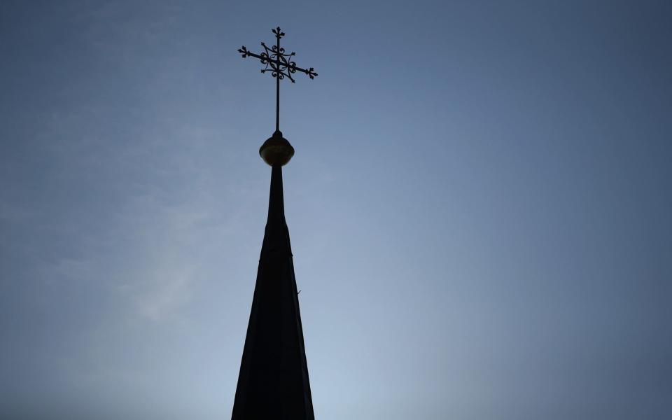 Mass as the Church of the Sacred Heart, in Boho, Co. Fermanagh, was cancelled due to the shortage of Catholic priests. - Getty Images Europe