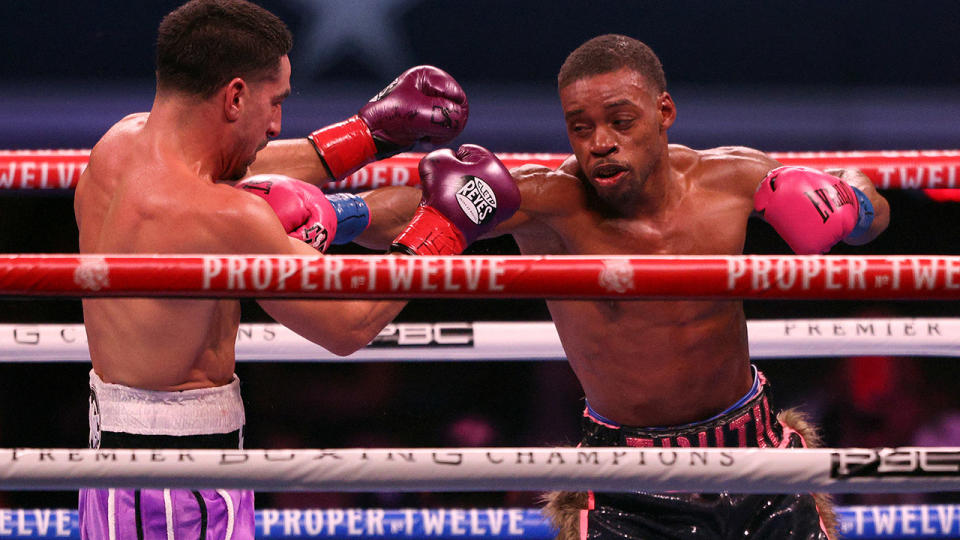 Errol Spence Jr, pictured here in action against Danny Garcia in 2020.