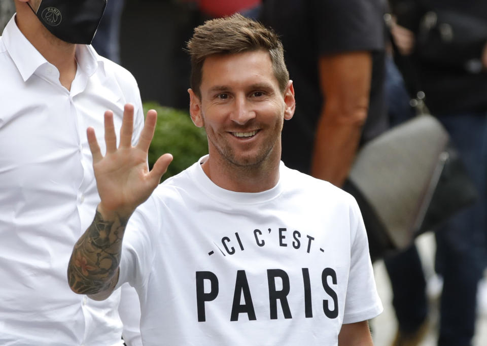 Lionel Messi a su llegada a París para integrarse a las filas del Paris Saint Germain (PSG). (Foto: Reuters)