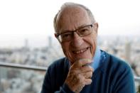 American jurist Alan Dershowitz is interviewed during a visit in Tel Aviv