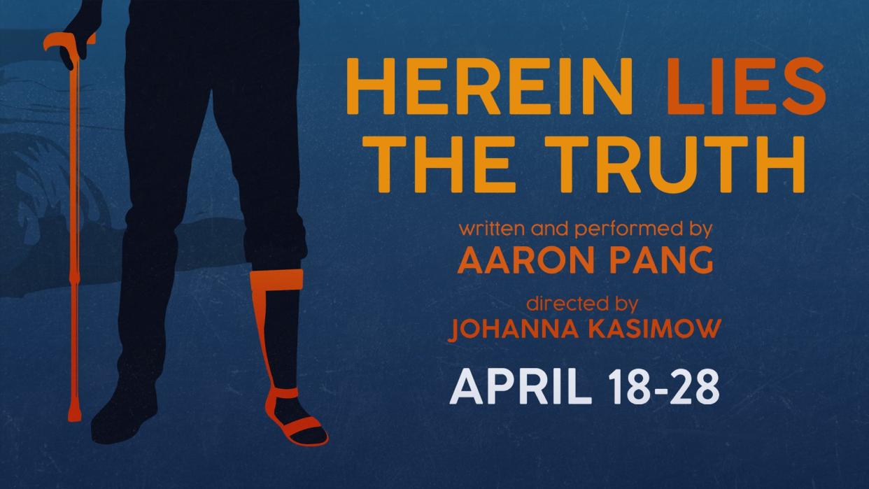 "Herein Lies the Truth," an autobiographical play by Aaron Pang, a current MFA candidate at the Iowa Nonfiction Writers Workshop, challenges audience perceptions about disability and the purpose of sharing personal narratives, debuting at Riverside Theatre.