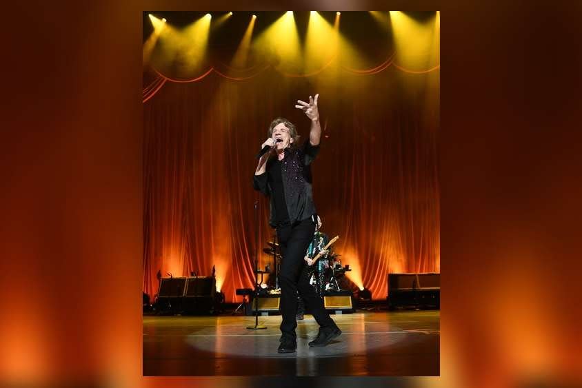 Mick Jagger of The Rolling Stones plays the Seminole  Hard Rock Hotel & Casino on Nov. 23, 2021.