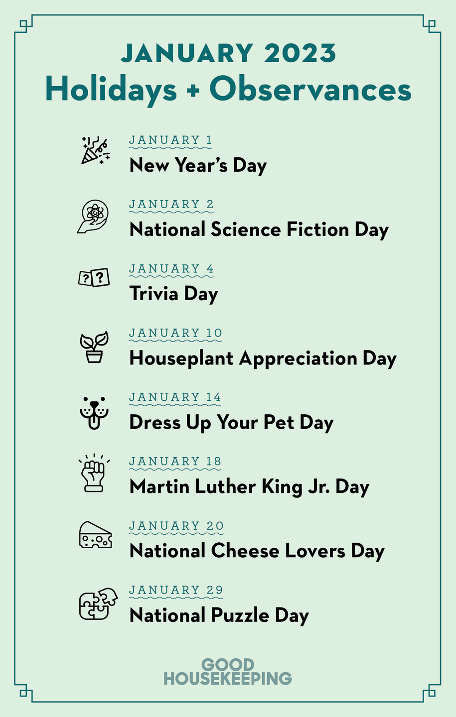 Your Guide to All January Holidays and Observances