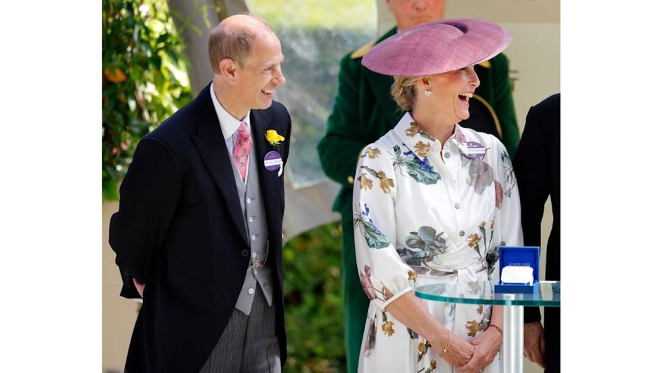 Prince Edward, Duke of Edinburgh and Sophie, Duchess of Edinburgh attend day three 'Ladies Day' of Royal Ascot 2024 at Ascot Racecourse