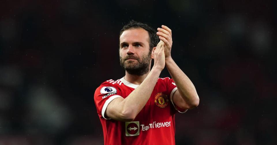 Manchester UnManchester United&#39;s Juan Mata following the Premier League match at Old Trafford, Manchester. 2nd May, 2022ited&#39;s Juan Mata applauds the fans following the Premier League match at Old Trafford. 2nd May, 2022 Credit: PA Images