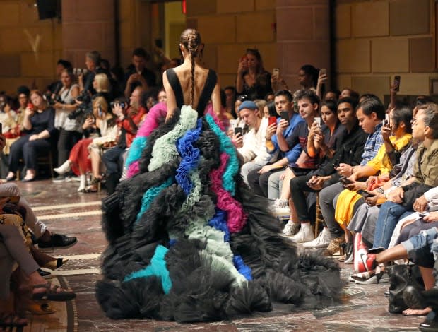 A look from the Spring 2020 Christian Siriano collection. Photo: Fernanda Calfat/Getty Images for NYFW: The Shows