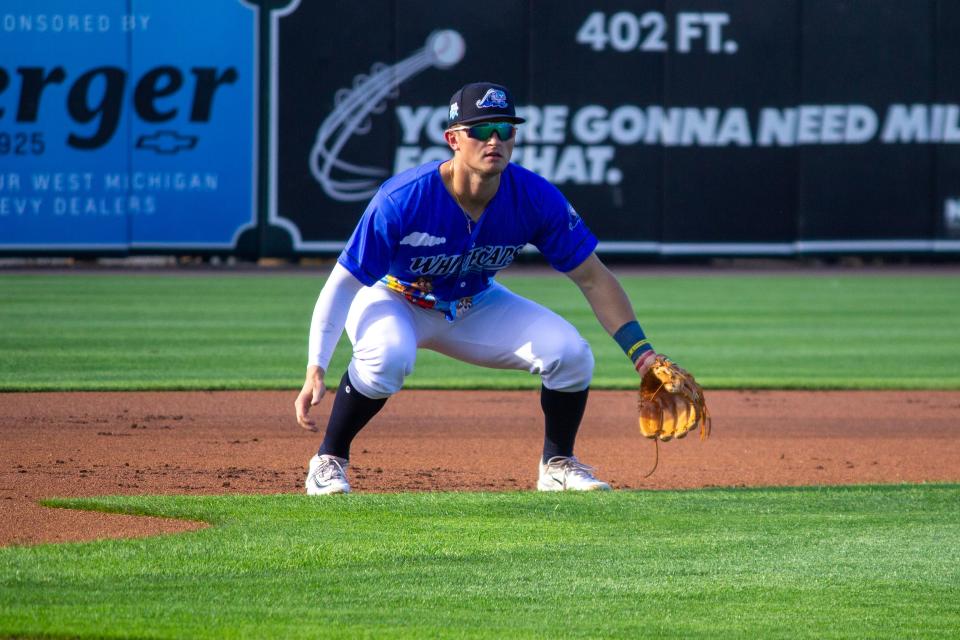 West Michigan Whitecaps infielder Luke Gold