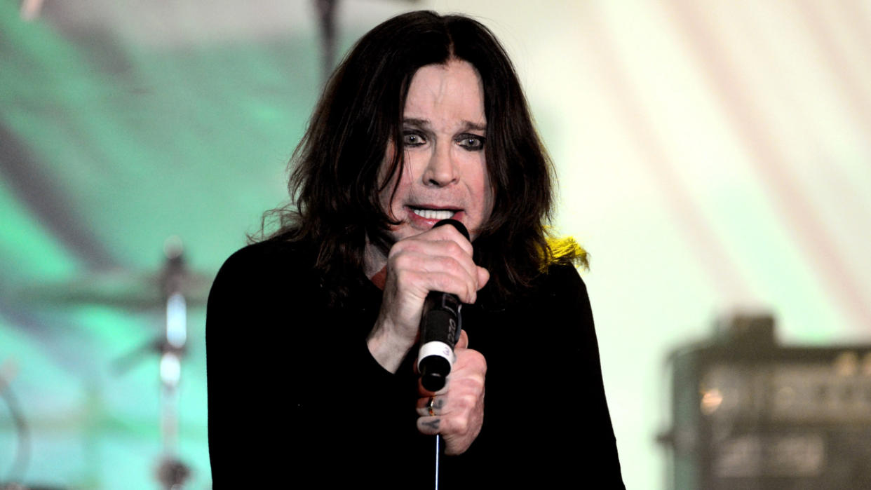  Ozzy Osbourne onstage in 2013. 