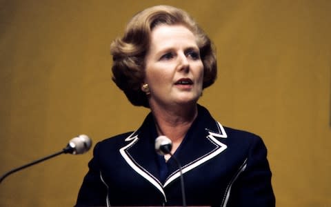 Margaret Thatcher doted on her grandchildren  - Credit: PA