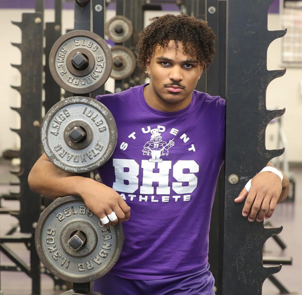 Barberton student-athlete Roosevelt Andrews poses for a picture on Monday March 7, 2022 in Barberton.