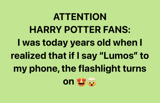 Harry Potter fans lose it over phone light hack: 'I'm a wizard