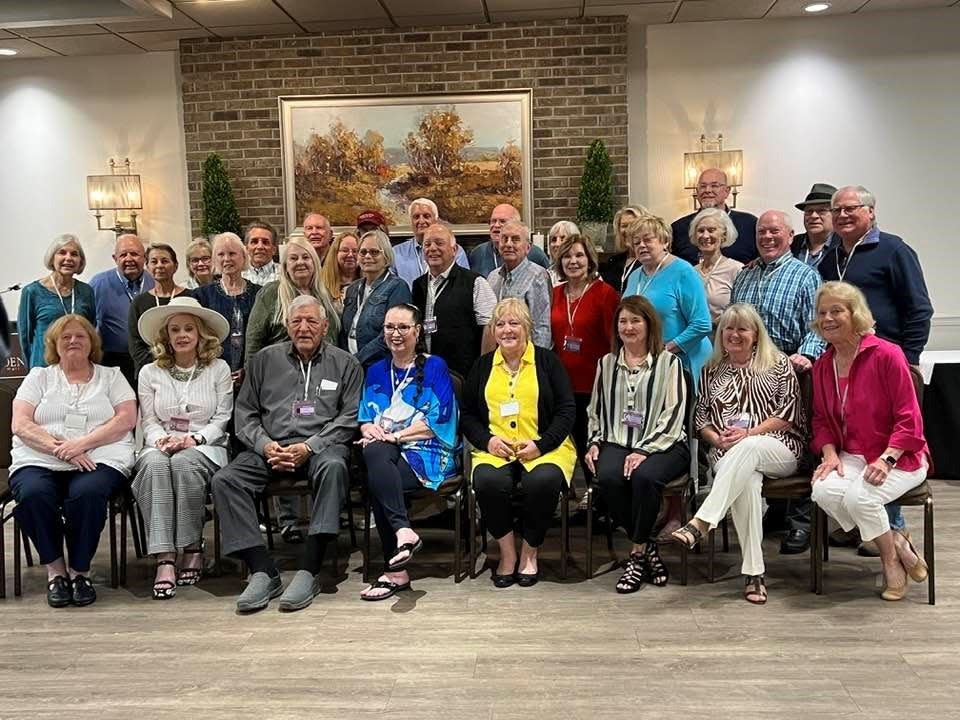 Members of the Bearden High Class of 1968, and one or two staff members, are shown at a 55-year reunion in 2023 at the Bearden Banquet Hall next to Buddy’s. Despite the passage of years, a number of class members have managed to stay in close touch with one another.