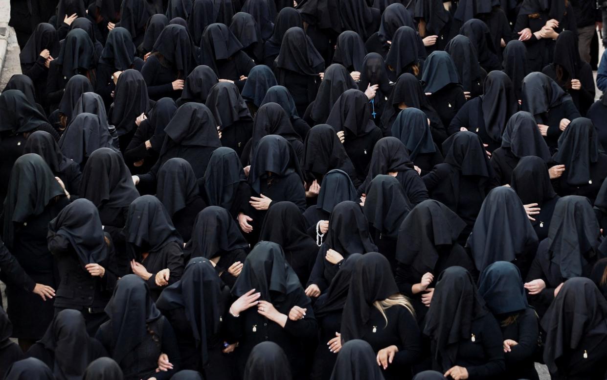 The solemn procession in Canosa di Puglia, Italy