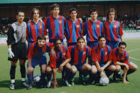 In the early 2000s, three greats played in the same side at Barcelonas La Masia academy for a season and blew all of their rivals away
