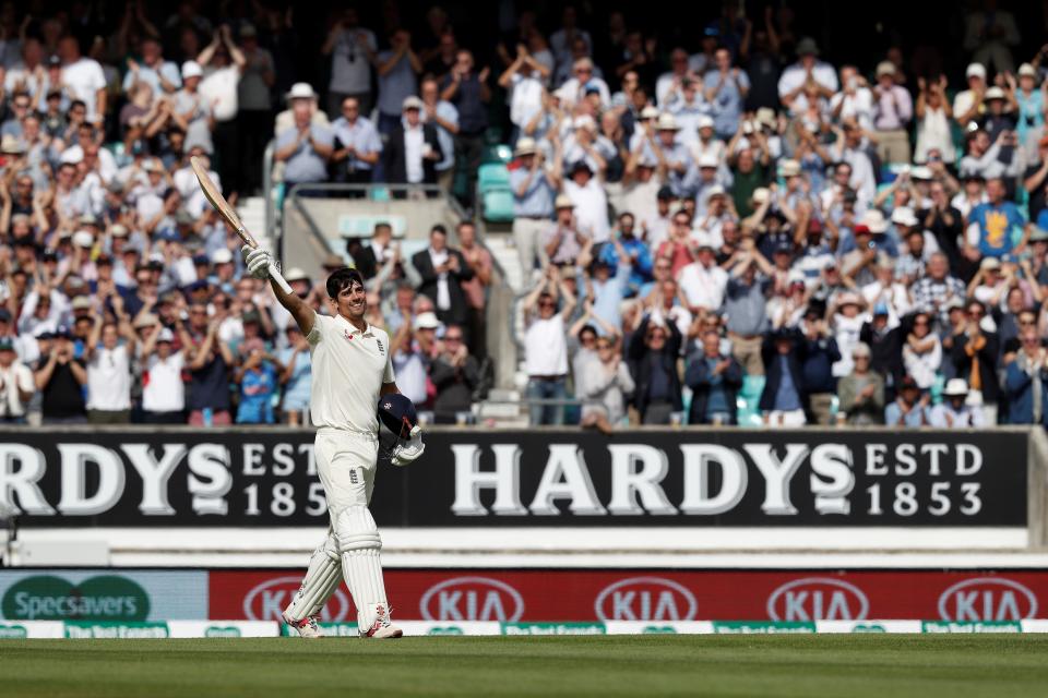 <p>Cook announced he would retire ahead of the final Test of the 2018 summer. In his 161st Test, Cook scored 71 in the first innings and then brought the house down with a fine 145 in his 291st and final innings as a Test match cricketer. (Getty Images) </p>