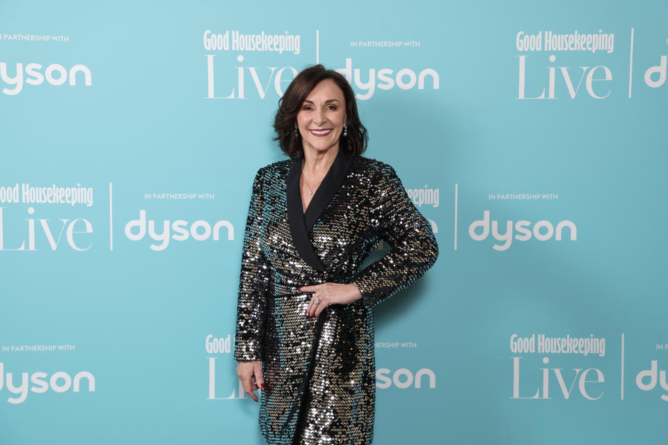 LONDON, ENGLAND - NOVEMBER 10: Shirley Ballas during day 1 of Good Housekeeping Live, in partnership with Dyson, on November 10, 2023 in London, England. (Photo by Mike Marsland/Getty Images for Hearst UK)