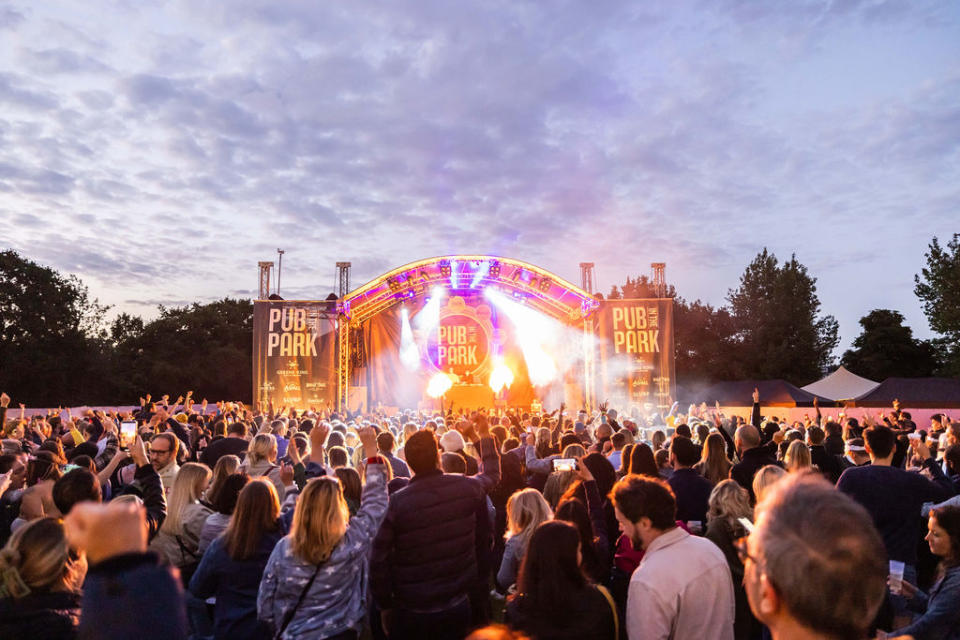 Kerridge’s annual festival Pub In The Park, which takes place at four locations over the summer, aims to be ‘a celebration of pubs’ and music (Handout/PA)