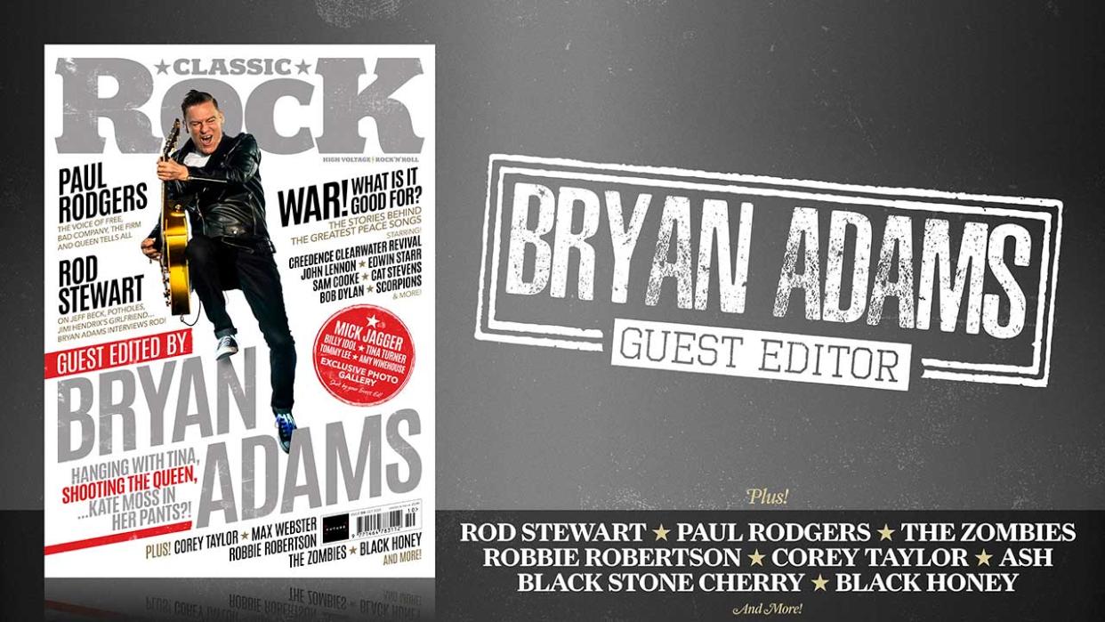  Bryan Adams on the cover of Classic Rock 319 