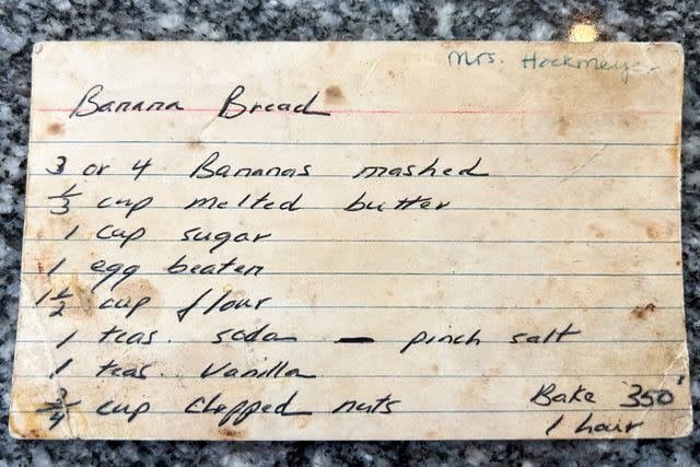 <p>Simply Recipes / Heidi Harring</p> Mrs. Hockmeyer's Banana Bread Recipe