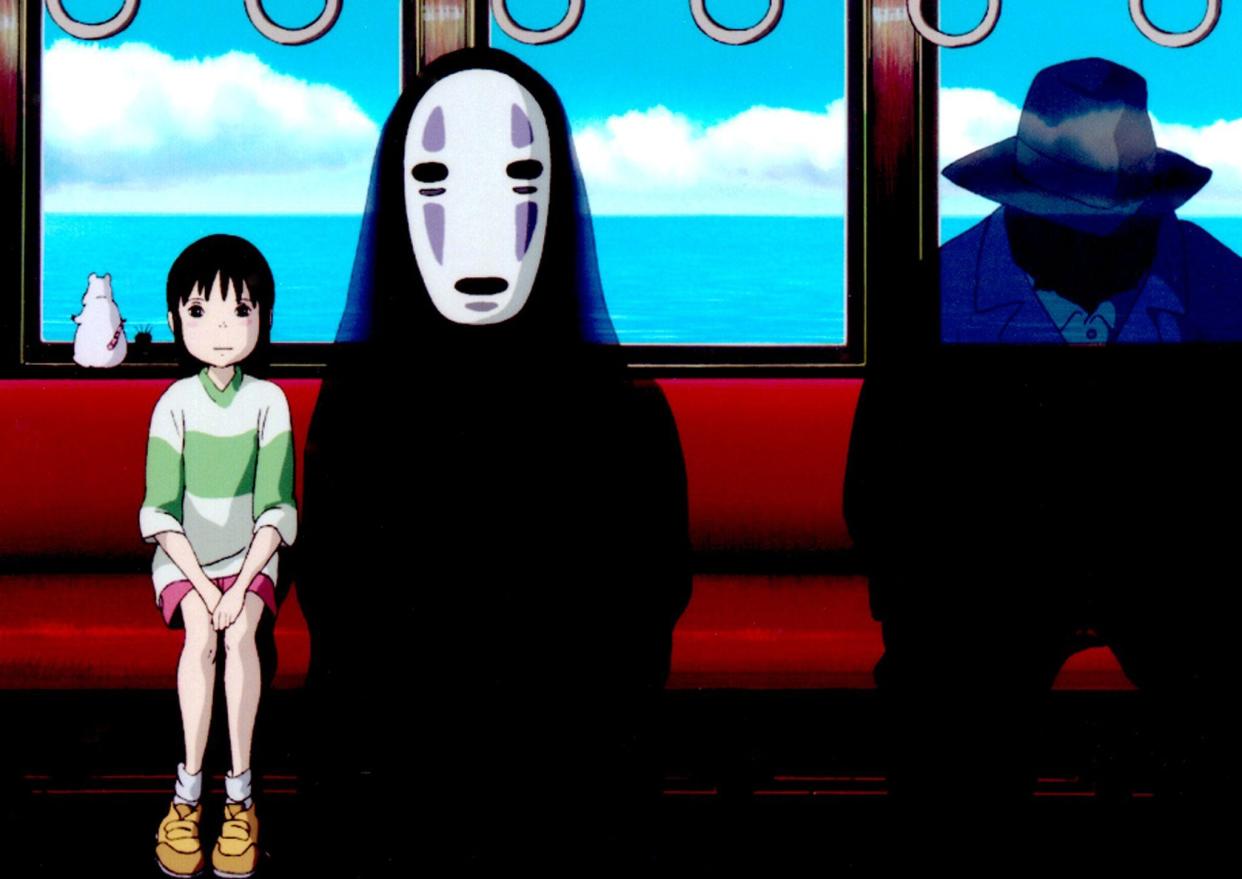 Chihiro and No Face in Studio Ghibli's Spirited Away (2001): W.Disney/Everett/Rex