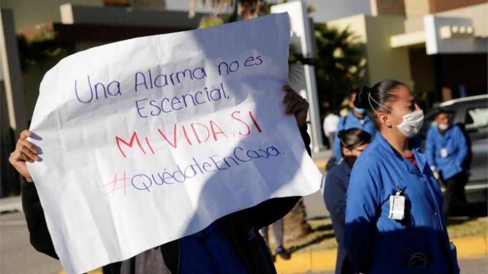 Una protesta en Honeywell, Ciudad Juárez