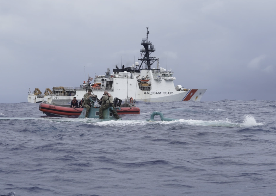 U.S. Coast Guard Cutter Waesche conducts a counternarcotics patrol on Nov. 20, 2023. / Credit: U.S. Coast Guard