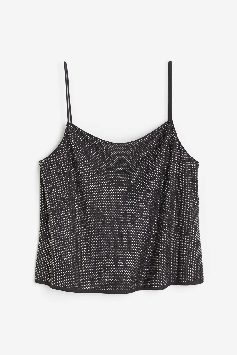 H&M Studio Rhinestone-Embellished Camisole Top