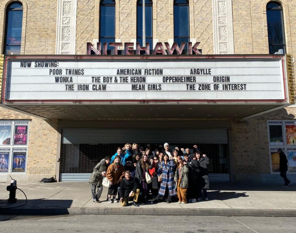 Nitehawk workers say they’ve faced unsafe working conditions, and unfair treatment and are underpaid and overworked by the popular theater. Courtesy Nitehawk Workers Union