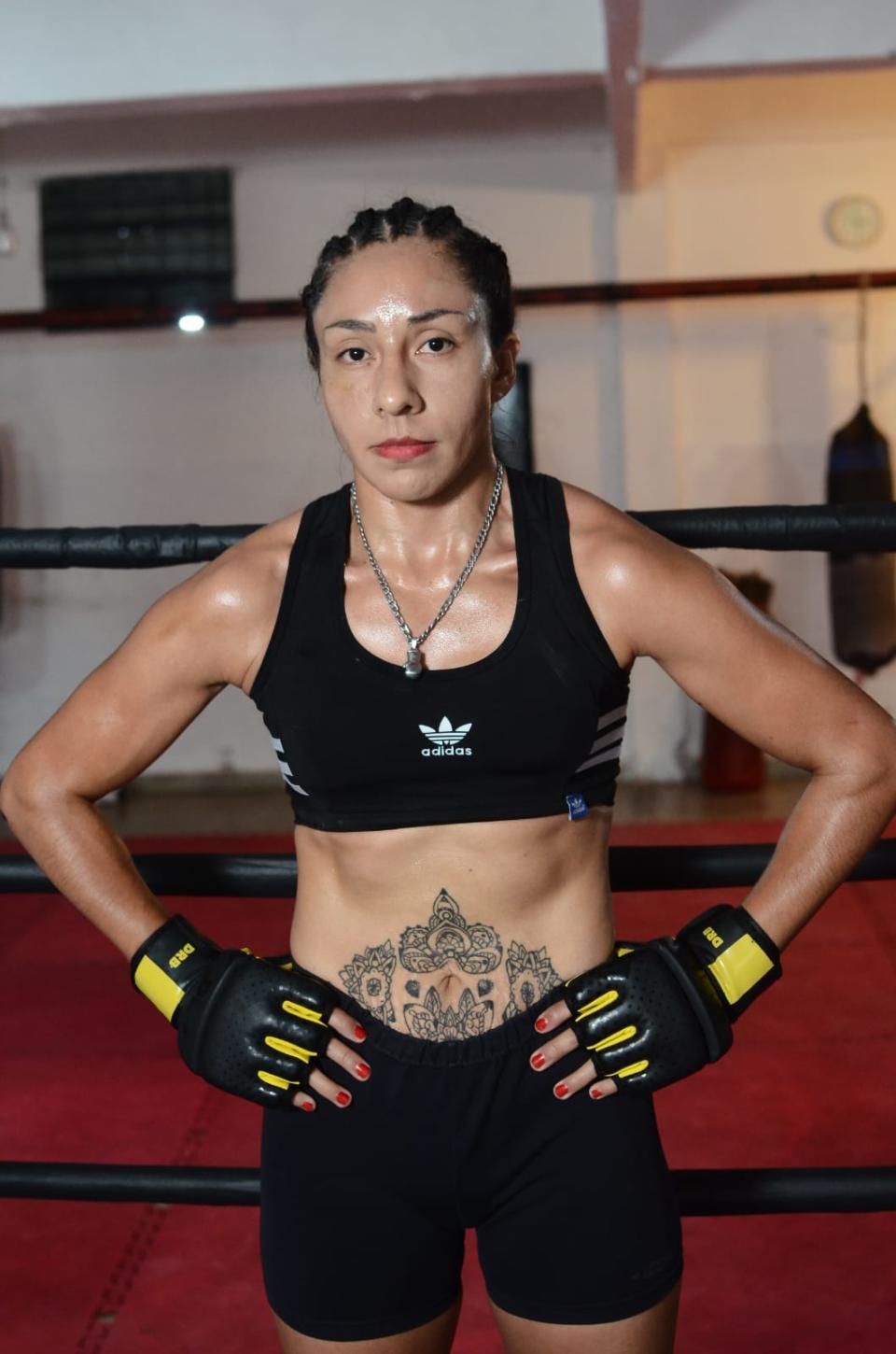 Gisela Luna durante un entrenamiento. (Combate Global)