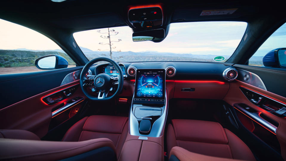 The interior of the 2024 Mercedes-AMG GT 63 4Matic+.