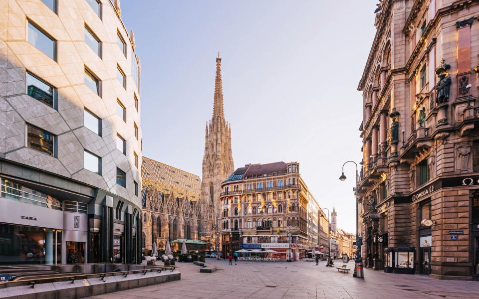 Stephansplatz square in Vienna